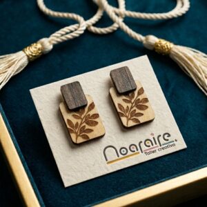Pendientes modelo hoja dual
