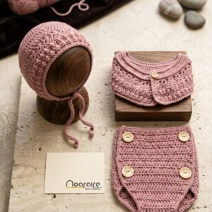 Conjunto Artesanal de Crochet "Dulce Ternura" en algodón orgánico