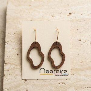 Pendiente hoja irregular colgante