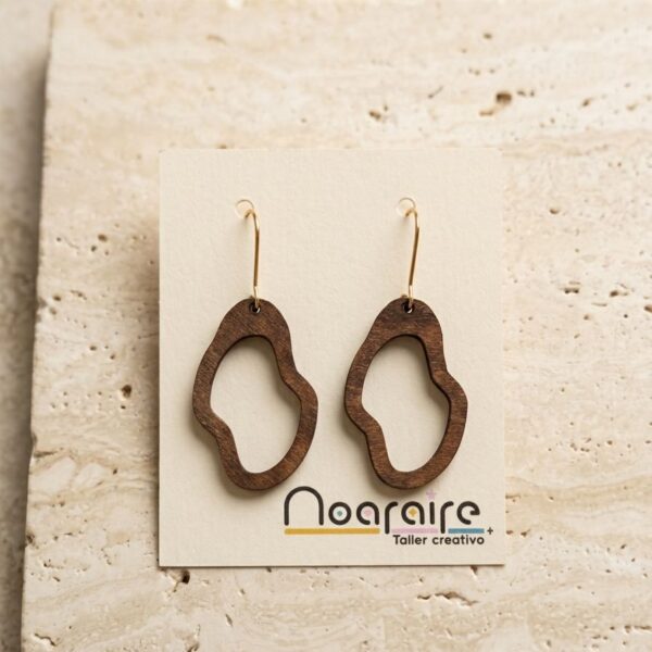 Pendiente hoja irregular colgante